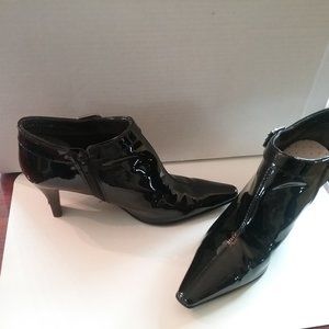 Bandolino Black Patent Leather High-heel Boots